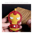 CUCUBIRD Leather Iron Men Keychain DIY Kit  
