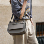 CUCUBIRD Top Grain Leather Jypsiere Crossbody Bag DIY Kit Taupe 