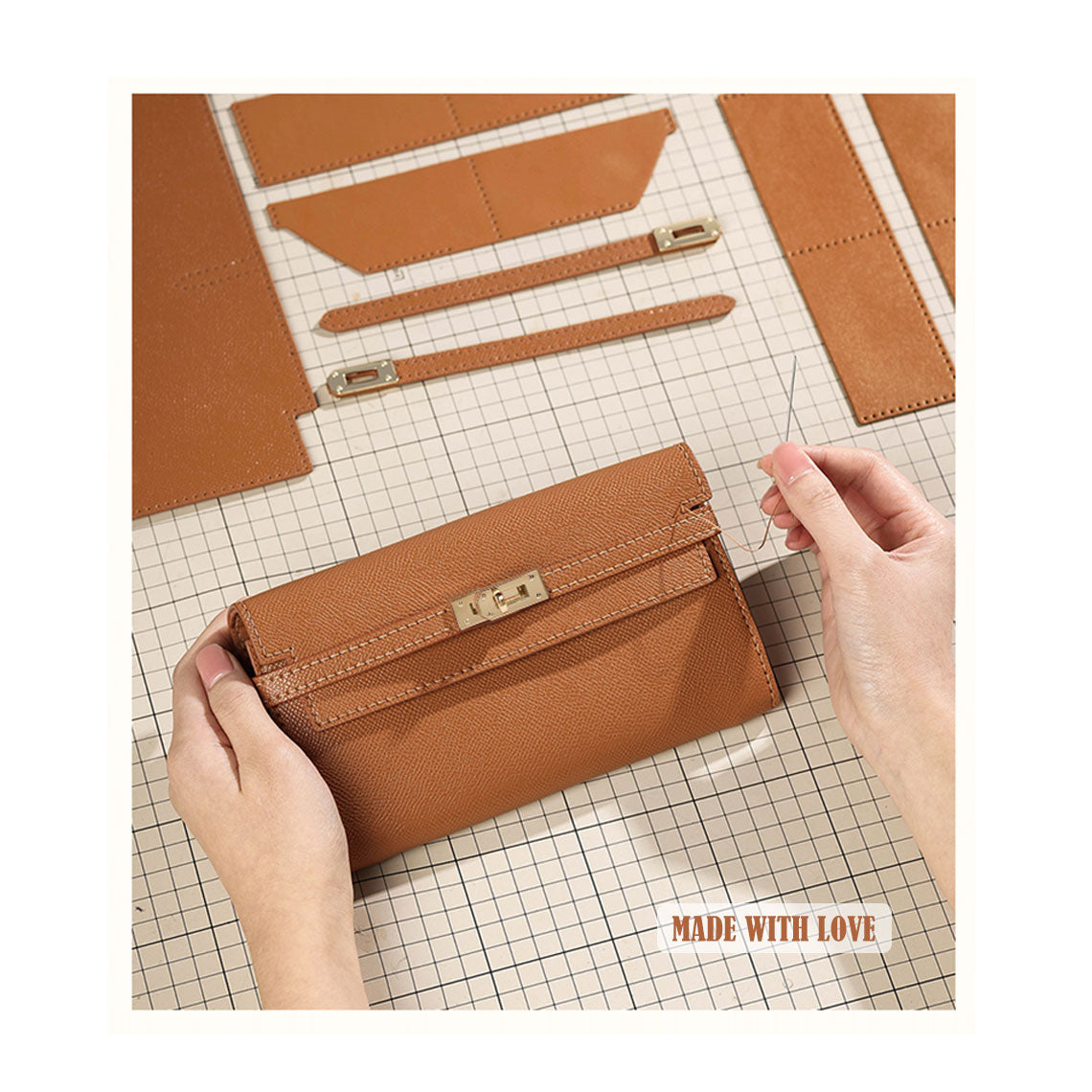 Leather Kelly Long Wallet DIY Kit