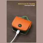 CUCUBIRD Full Grain Leather Bi-color AirPods 1/2/3 Pro Holder DIY Kits  