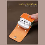 CUCUBIRD Full Grain Leather Bi-color AirPods 1/2/3 Pro Holder DIY Kits  