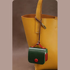 CUCUBIRD Full Grain Leather Bi-color AirPods 1/2/3 Pro Holder DIY Kits  