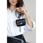 CUCUBIRD Top Grain Leather Quilted Lipstick Pouch DIY Kits  