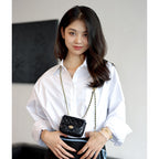 CUCUBIRD Top Grain Leather Quilted Lipstick Pouch DIY Kits  