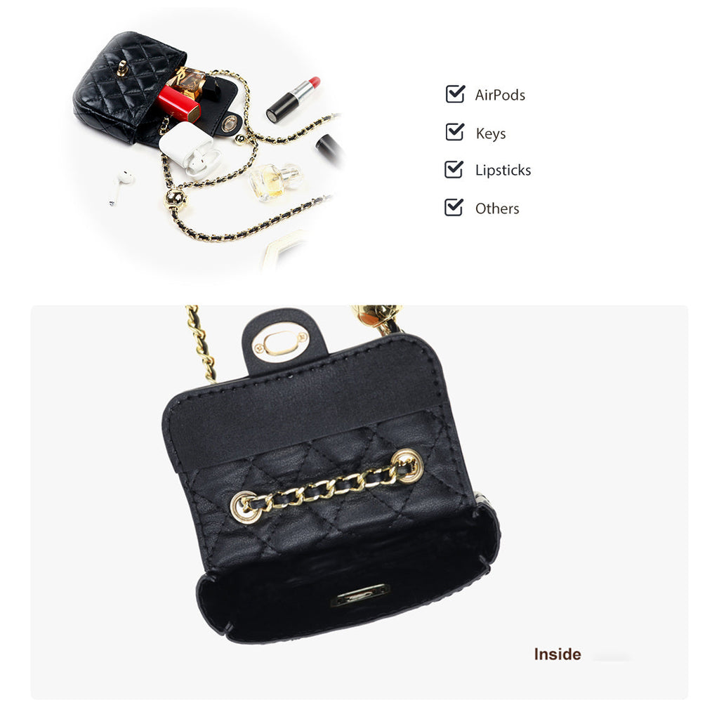 CUCUBIRD Top Grain Leather Quilted Lipstick Pouch DIY Kits  