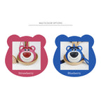 CUCUBIRD Leather Pink Strawberry Bear Bag Charm DIY Kit  