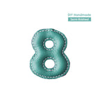 CUCUBIRD Sheep Leather Lucky Number Keychain DIY Kits  