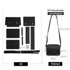 CUCUBIRD Top Grain Leather Men Mini Messenger Bag DIY Kit  