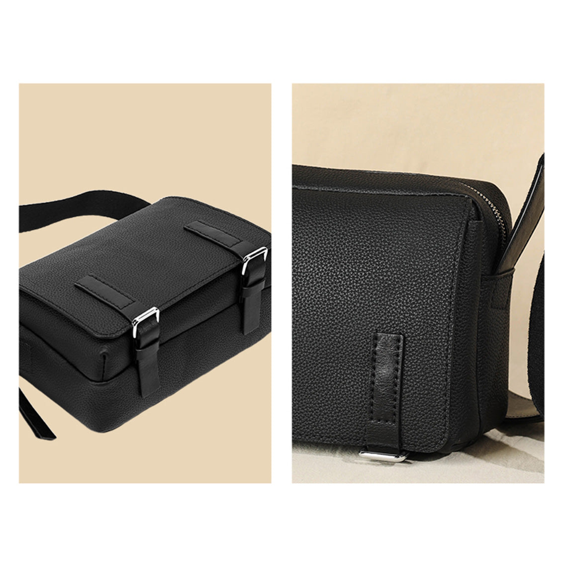 CUCUBIRD Top Grain Leather Men Mini Messenger Bag DIY Kit  