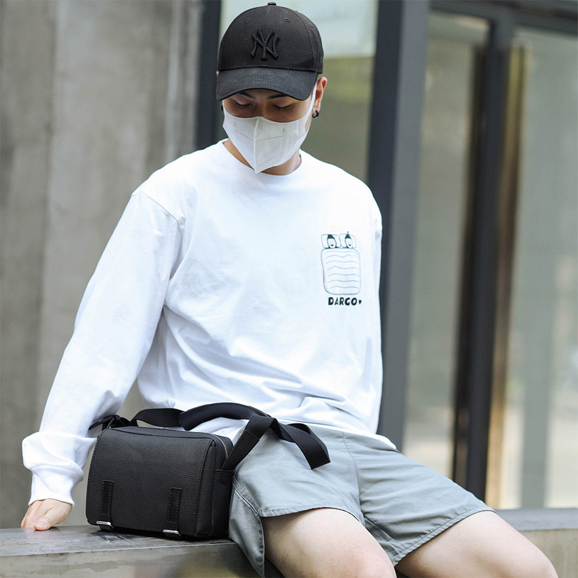 CUCUBIRD Top Grain Leather Men Mini Messenger Bag DIY Kit  