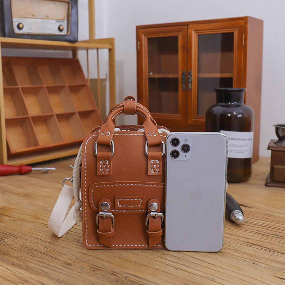 CUCUBIRD Vegan Leather Mini Crossbody Messenger Bag DIY Kit  