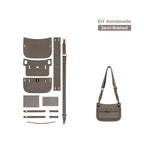 CUCUBIRD Top Grain Leather Mini Jypsiere Bag DIY Kits Taupe 