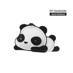 CUCUBIRD Lambskin Panda Keychain Pendant DIY Kit  
