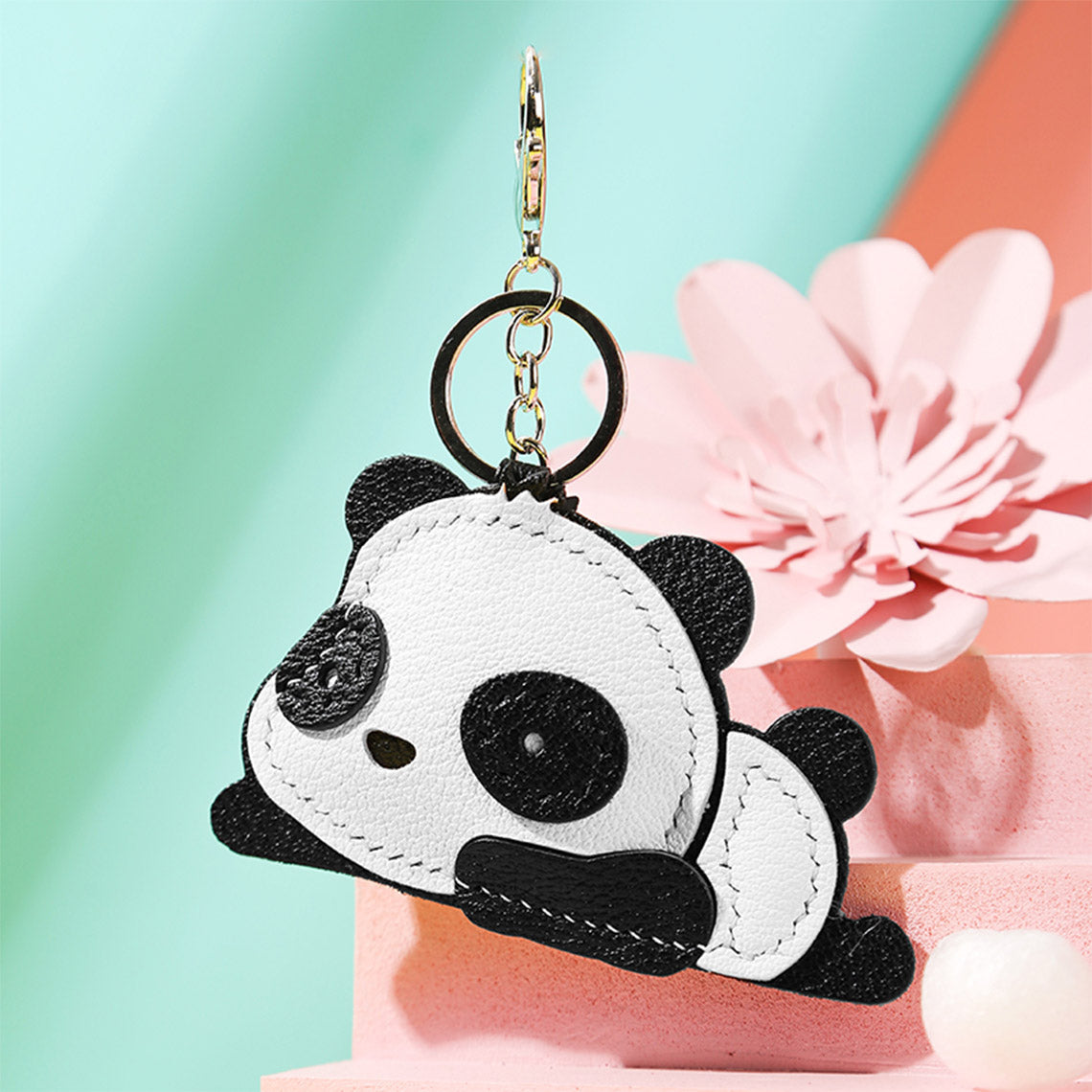 Lambskin Panda Keychain Pendant DIY Kit - CUCUBIRD