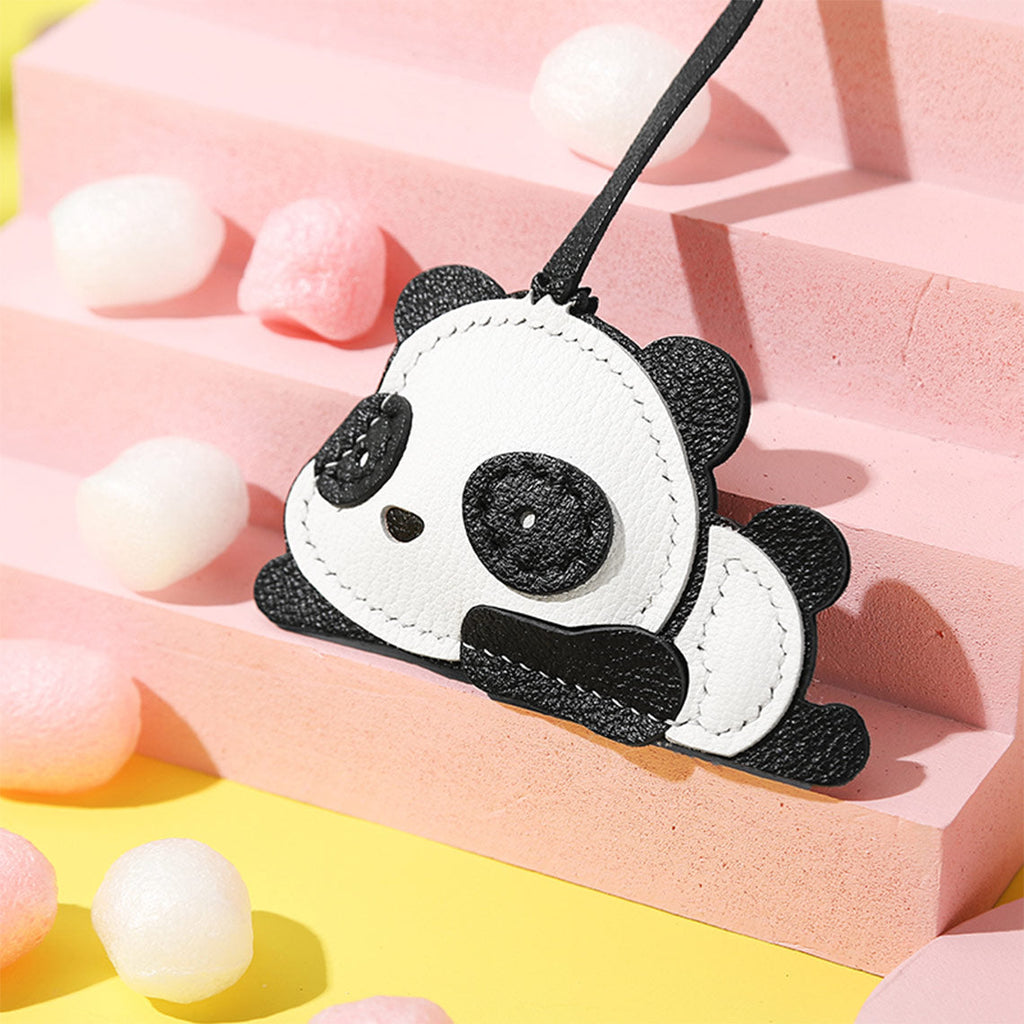 CUCUBIRD Lambskin Panda Keychain Pendant DIY Kit  