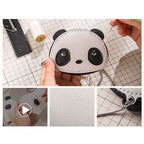 CUCUBIRD Leather Panda Wallet Purse Bag DIY Kit  