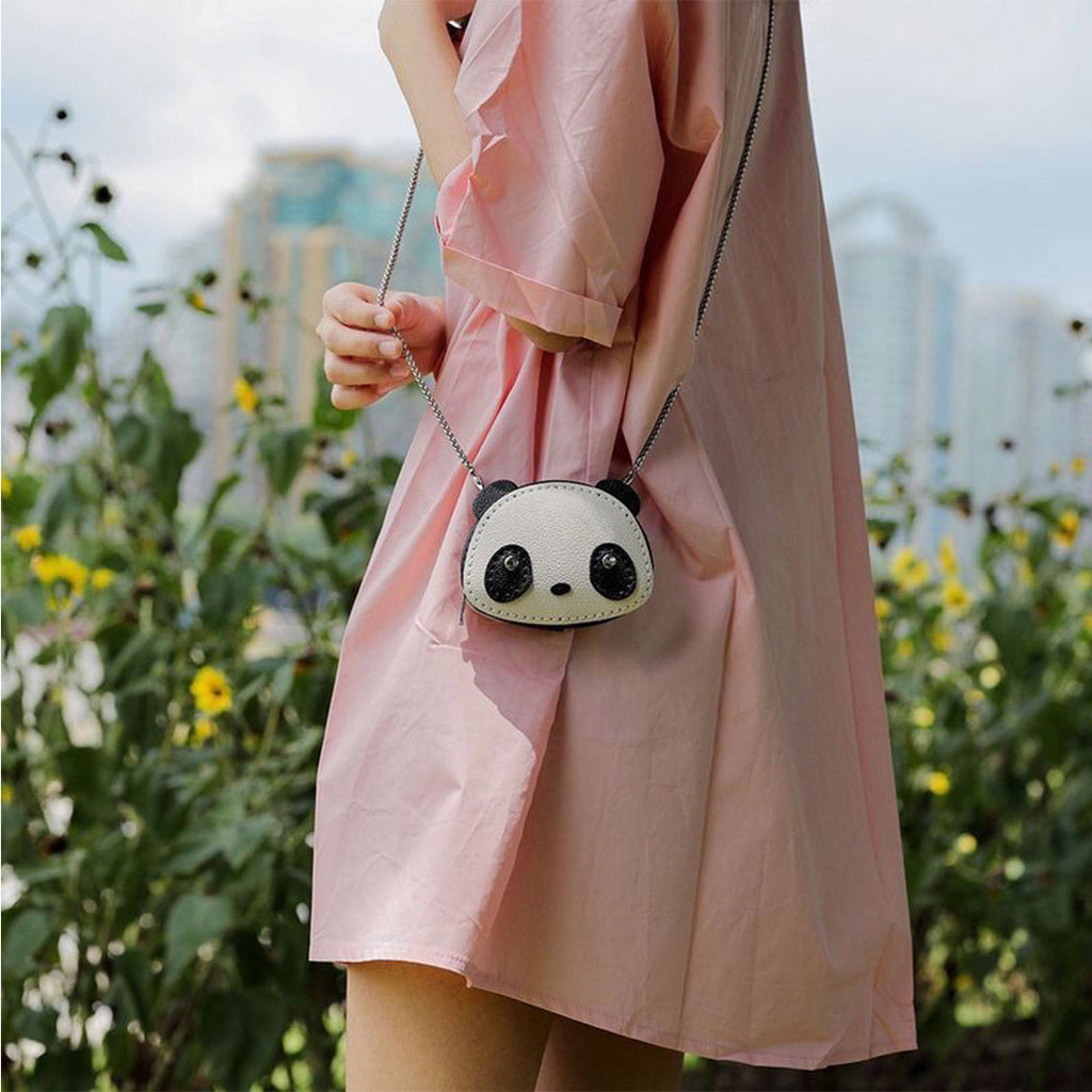 CUCUBIRD Leather Panda Wallet Purse Bag DIY Kit  