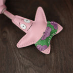 CUCUBIRD Leather Patrick Star Keychain DIY Kit  