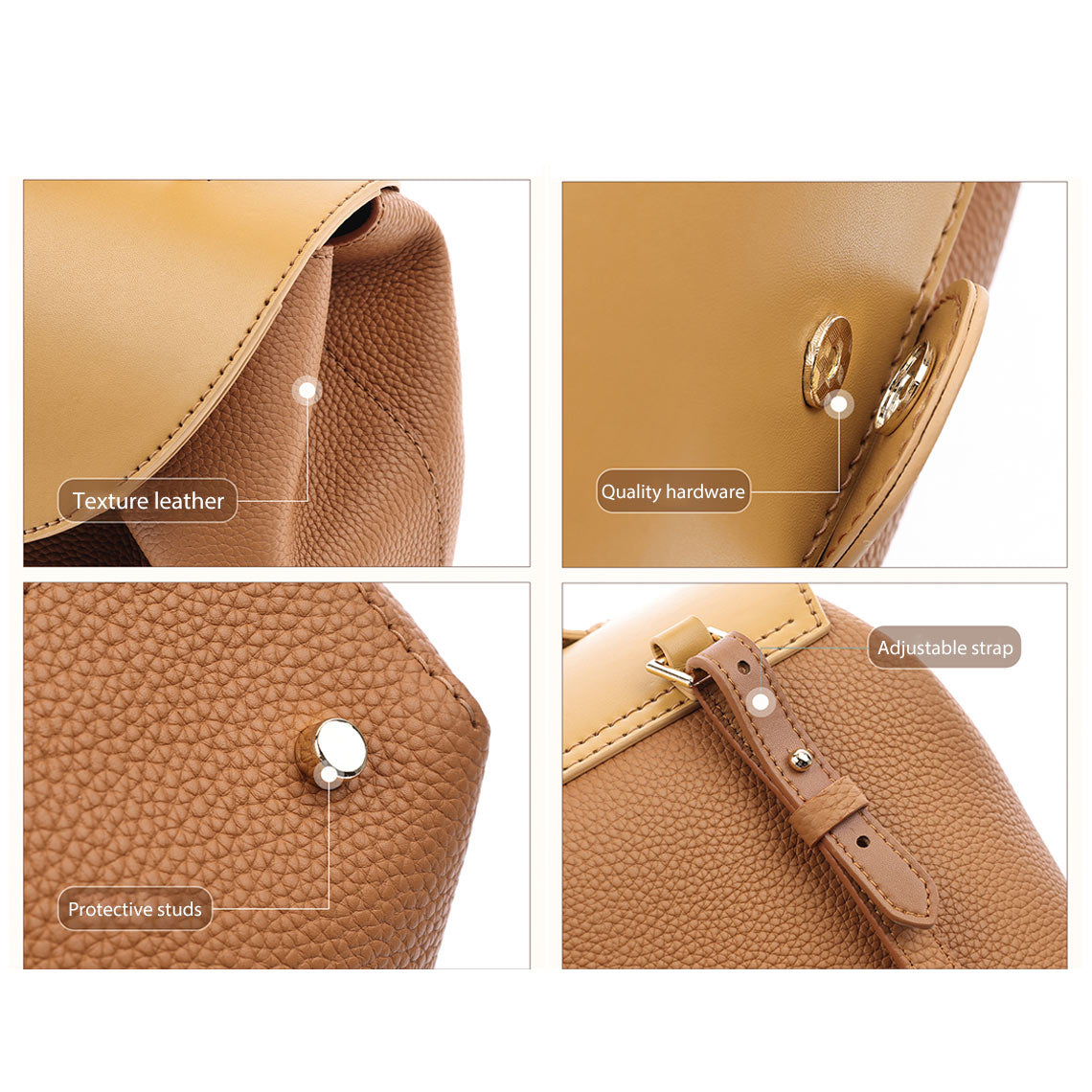 Top Grain Leather Inspired Smile Bag DIY Kits - CUCUBIRD