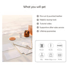 CUCUBIRD Quilted Leather Chain Purse DIY Kit  