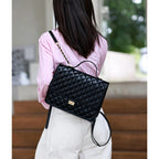 CUCUBIRD Top Grain Leather Quilting Backpack DIY Kits  