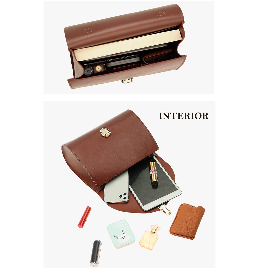 CUCUBIRD Leather Vintage Top Handle Crossbody Bag DIY Kit  