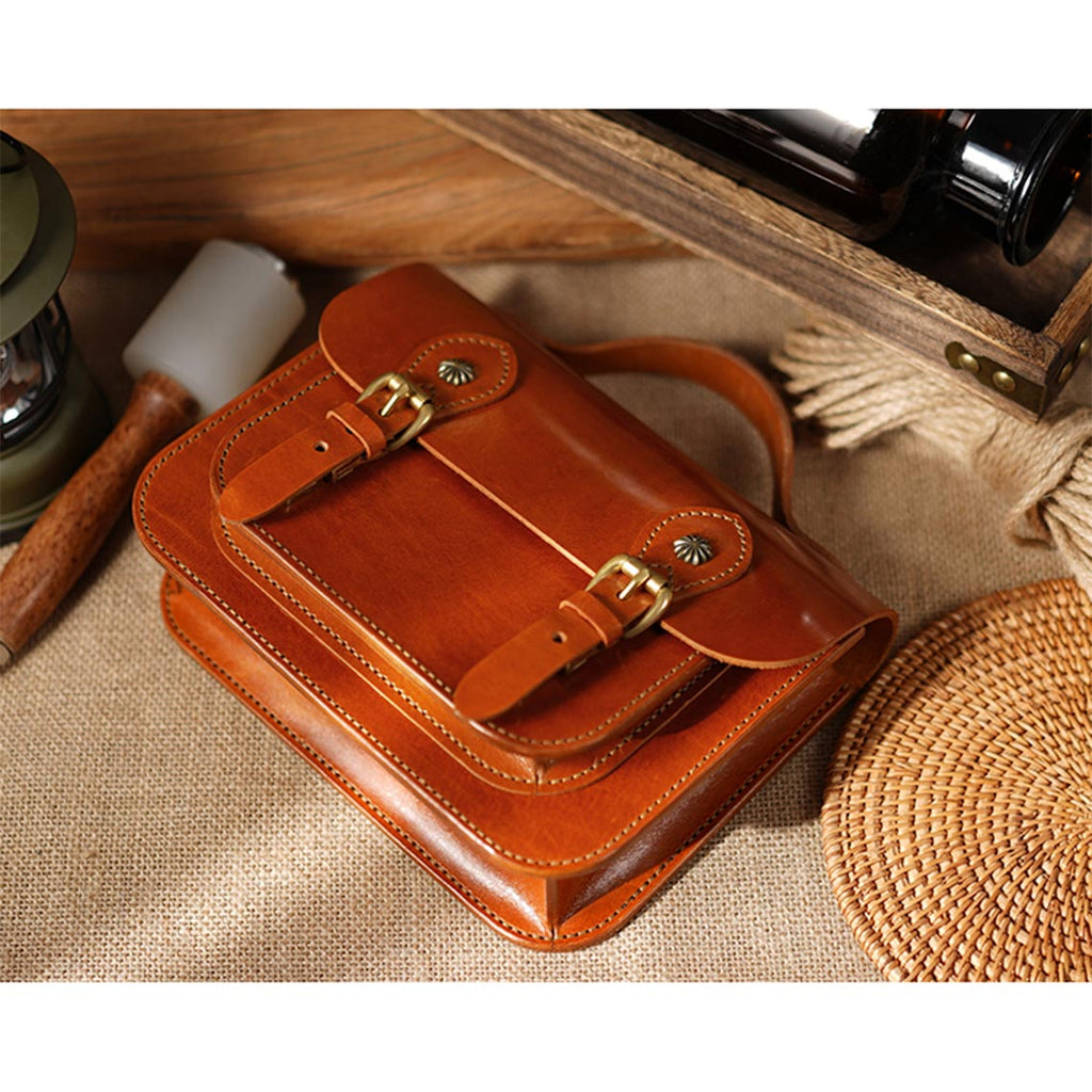 CUCUBIRD Vegetable Tanned Leather Lady Satchel DIY Kits  