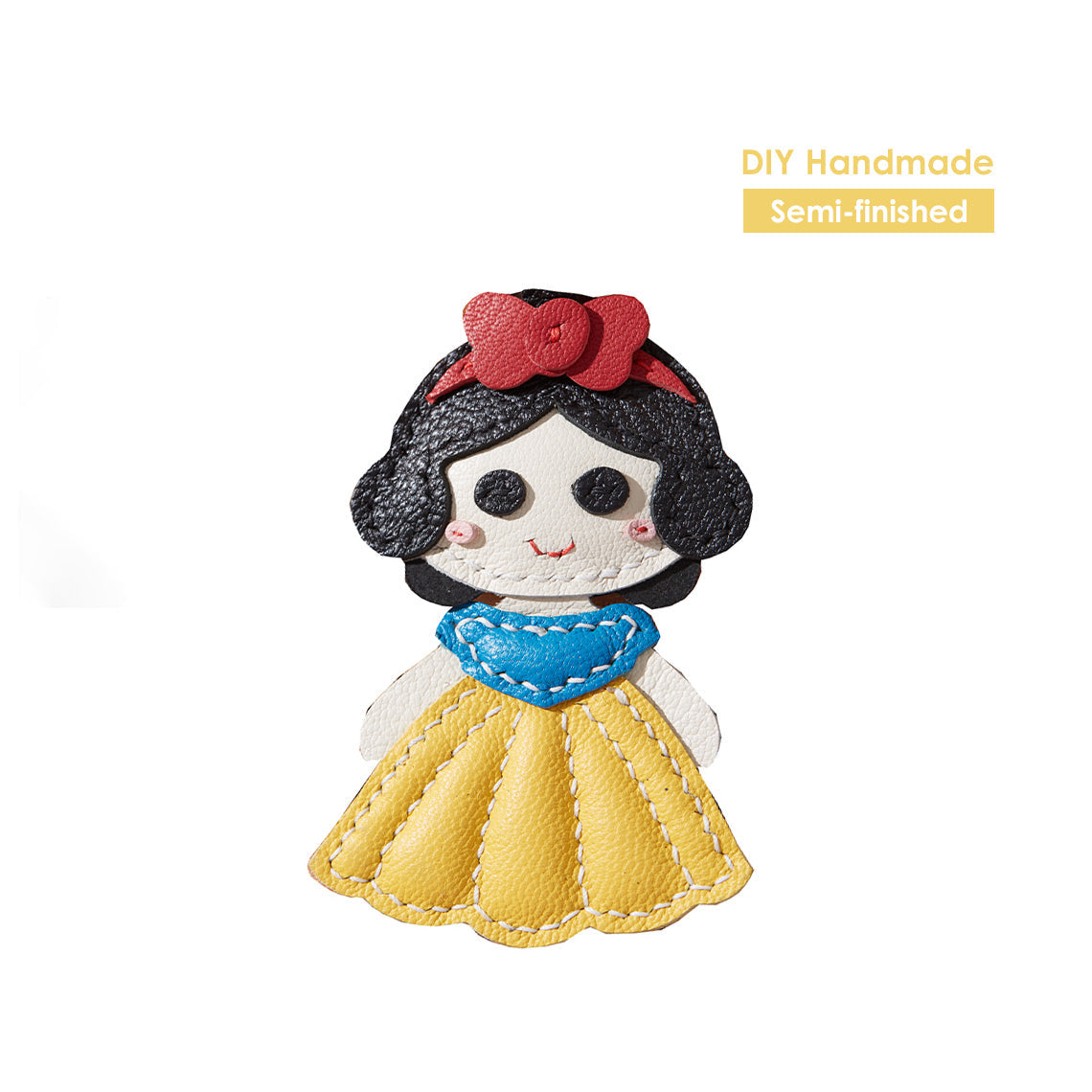CUCUBIRD Sheep Leather Snow White Princess Charm DIY Kits  