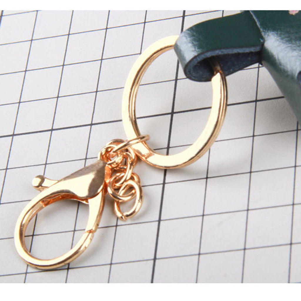 CUCUBIRD Leather Strawberry Keychain DIY Kit  