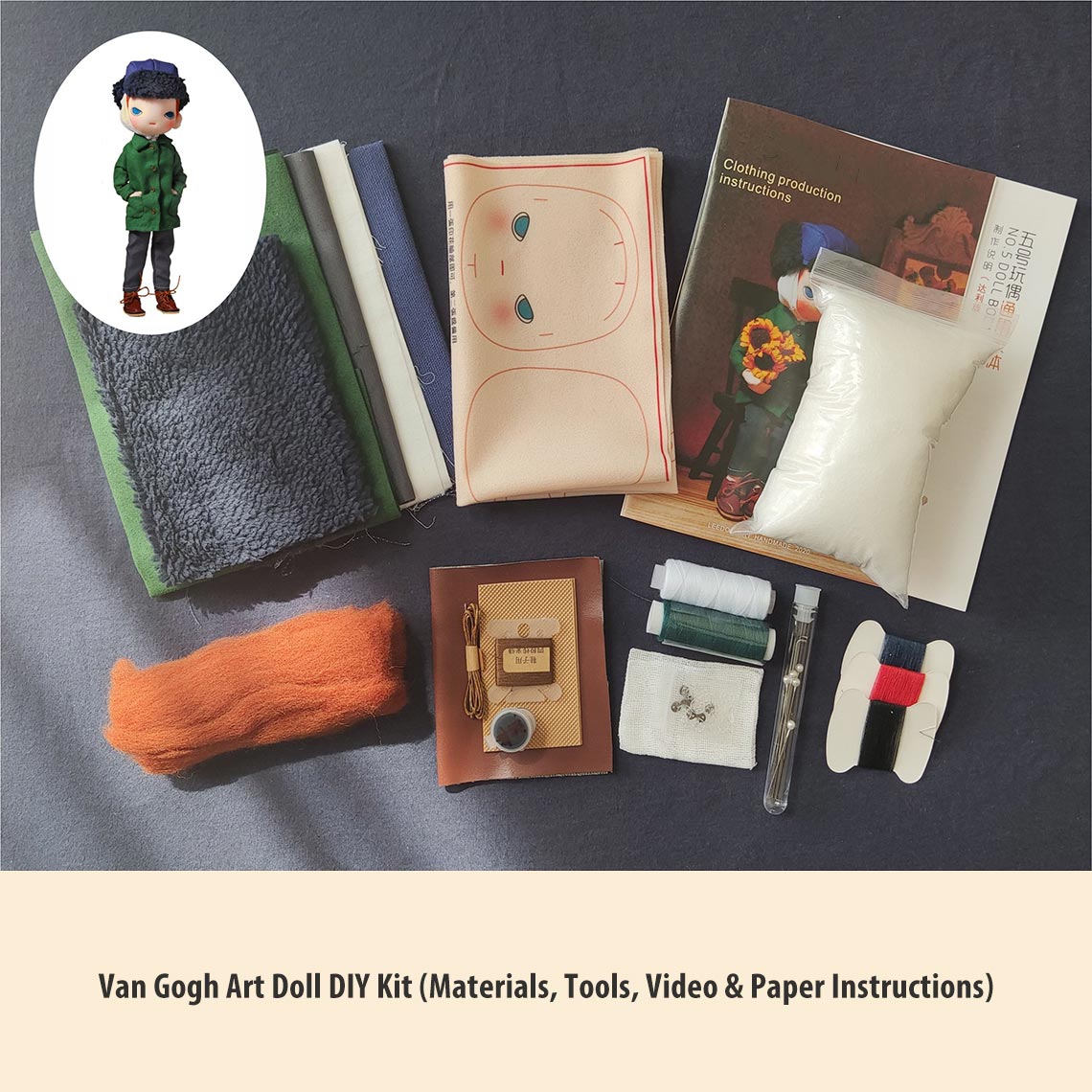 CUCUBIRD Inspired Mona Lisa Doll DIY Kits  