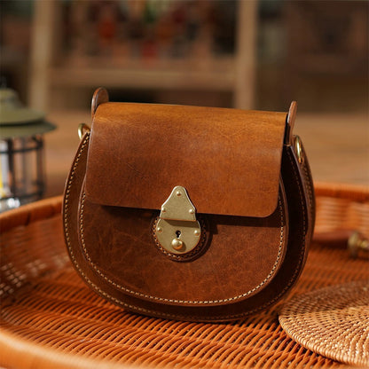 Full Grain Leather Classic Saddle Bag DIY Kit - CUCUBIRD