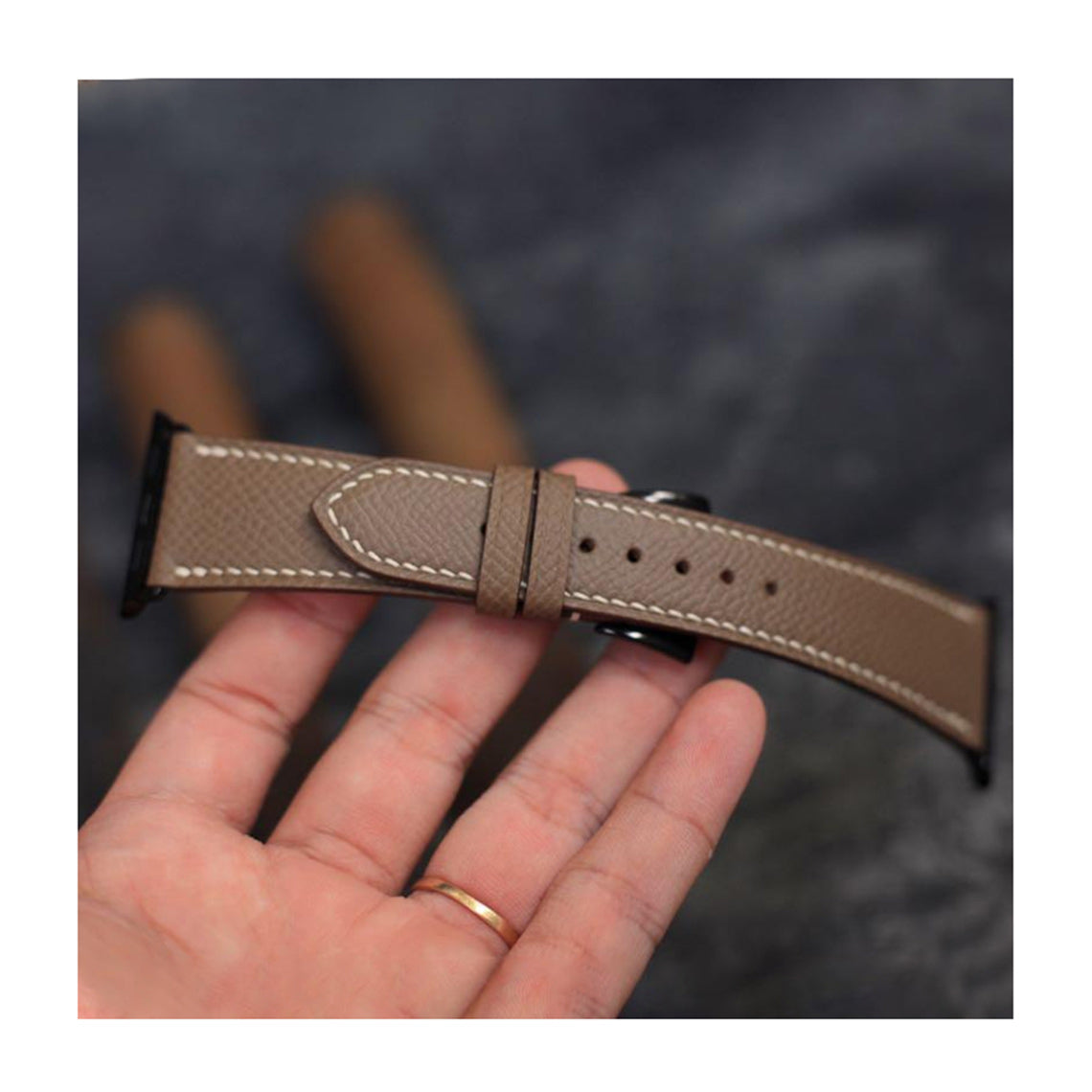 CUCUBIRD Top Grain Leather Apple Watch Band DIY Kits  