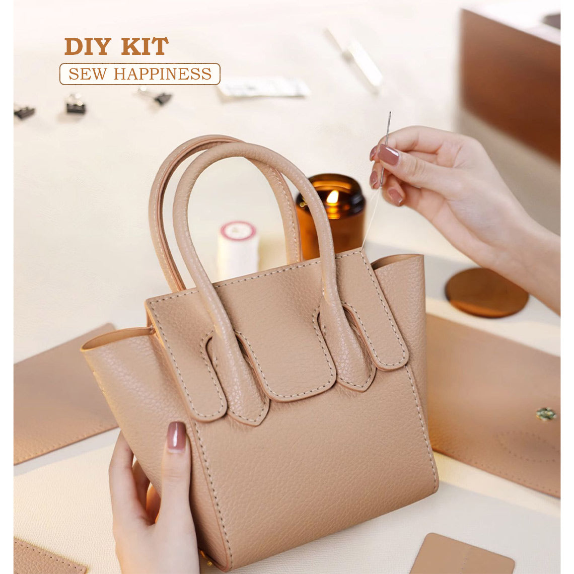 Leather Wings Handbag DIY Kits - CUCUBIRD