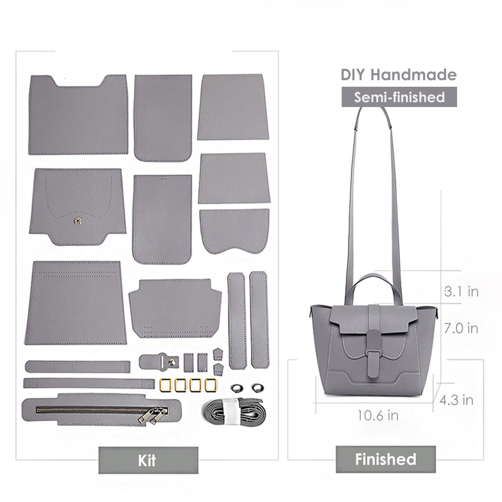 CUCUBIRD Leather Maestro Bag DIY Kit Grey - Presell 
