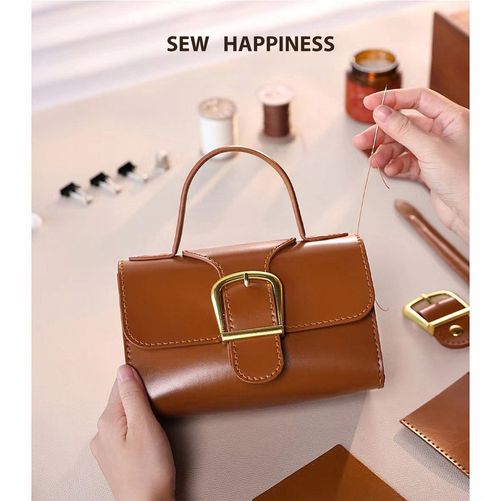 CUCUBIRD Leather Minimalist Buckle Crossbody Bag DIY Kit  