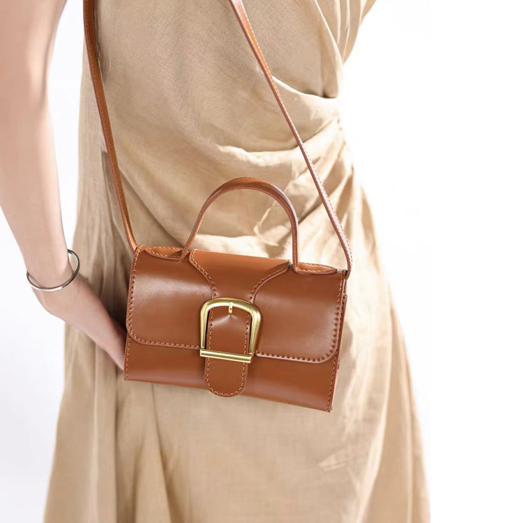 CUCUBIRD Leather Minimalist Buckle Crossbody Bag DIY Kit  