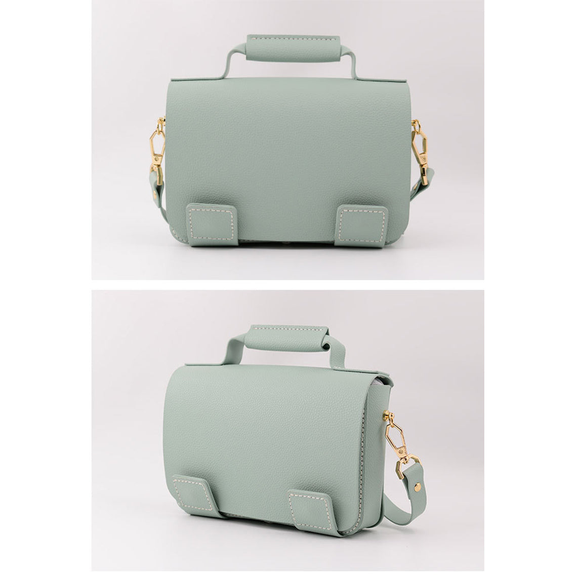 CUCUBIRD Vegan Leather Minimalist Crossbody Bag DIY Kit Green 