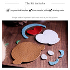 CUCUBIRD Sheep Leather Monkey King Keychain DIY Kit  