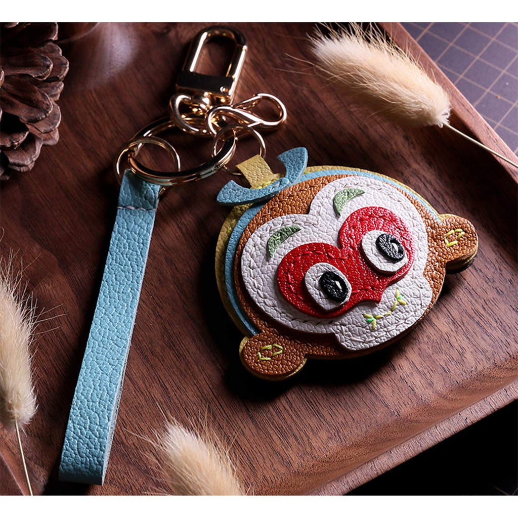 CUCUBIRD Sheep Leather Monkey King Keychain DIY Kit  