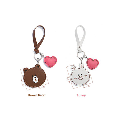 Leather Bear Bunny Keychain DIY Kit