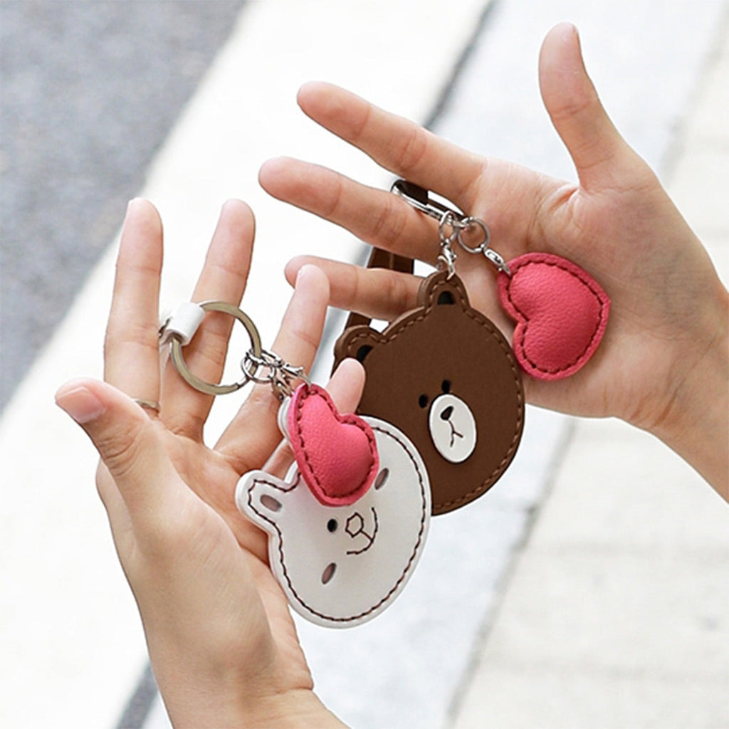 CUCUBIRD Leather Bear Bunny Keychain DIY Kit  