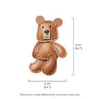 CUCUBIRD Leather Little Bear Keychain Pendant DIY Kit  