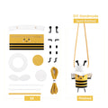 CUCUBIRD Leather Lovely Bee Crossbody Bag For Kids DIY Kit  
