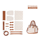CUCUBIRD Leather Checker Boston Crossbody Bag DIY Kit  
