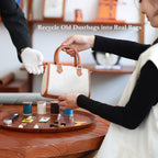 CUCUBIRD Leather Dustbag Recycle Boston Bag DIY Kit  