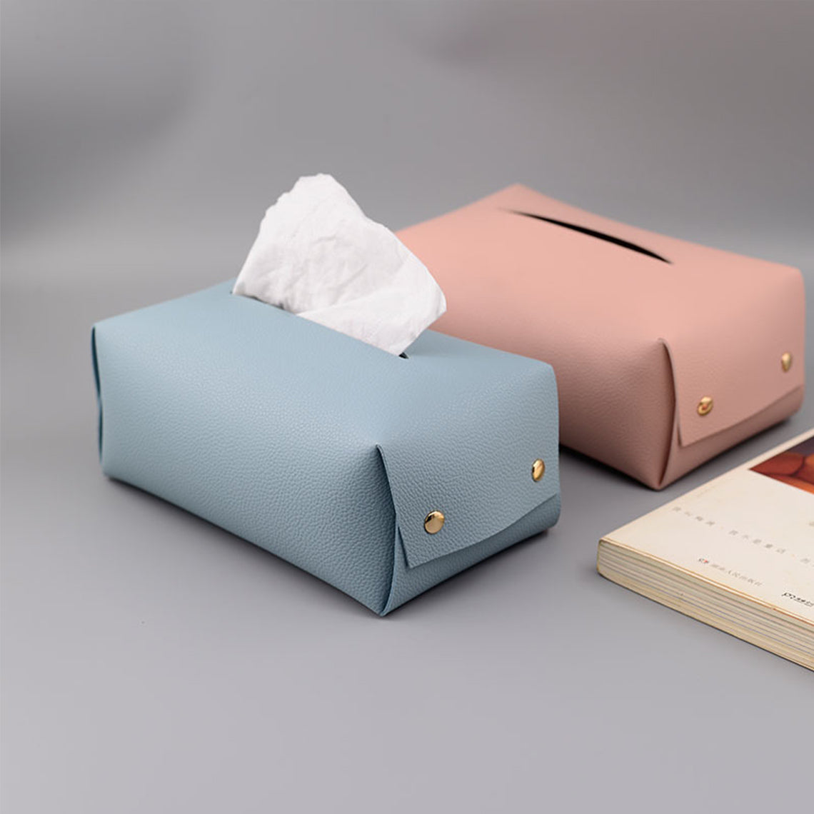 CUCUBIRD Leather Handmade Tissue Box  