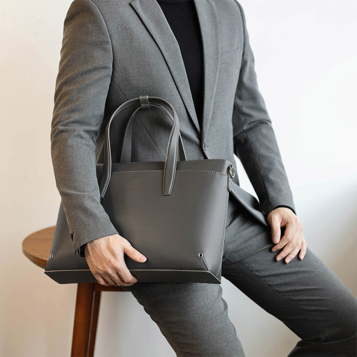 CUCUBIRD Leather Briefcase Laptop Bag DIY Kit  