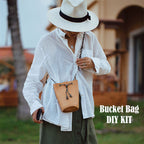 CUCUBIRD Full Grain Leather Bucket Bag DIY Kit  