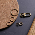 CUCUBIRD Sheep Leather Bunny & Carrot Keychain DIY Kit  