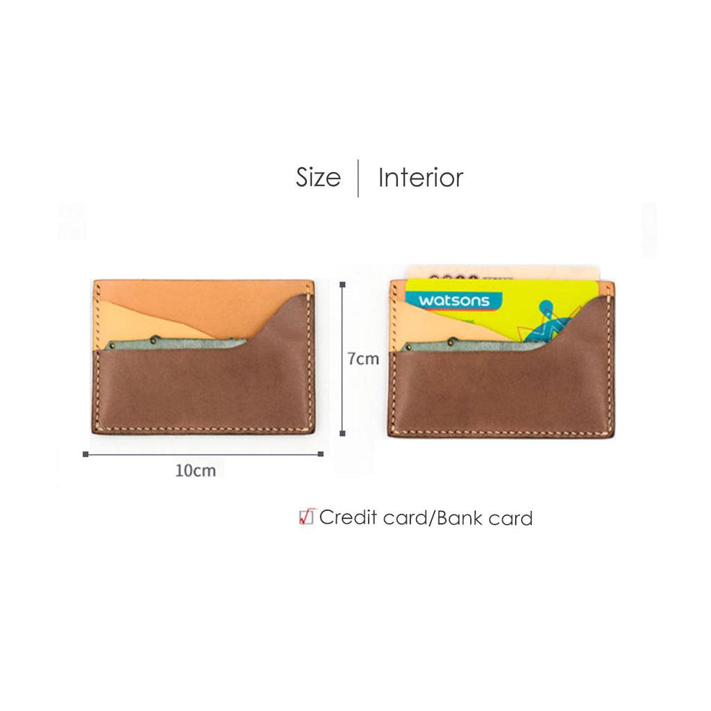 CUCUBIRD Top Grain Leather Alligator Card Holder DIY Kit  